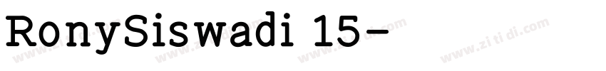 RonySiswadi 15字体转换